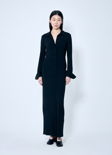 크레이프 저지 셔츠 원피스 Sportmax 크레이프 저지 셔츠 원피스 블랙 spx0259009