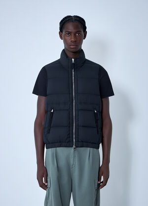 Stone Island Logo Patch Gilet Black sto0162017