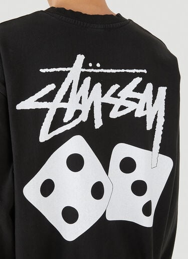 Stüssy 다이스 스웨트셔츠 블랙 sts0152045