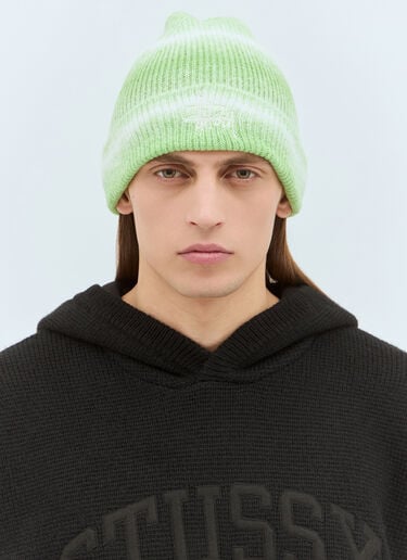 Cuff Basic Striped Beanie Hat Stüssy Cuff Basic Striped Beanie Hat Green sts0159014