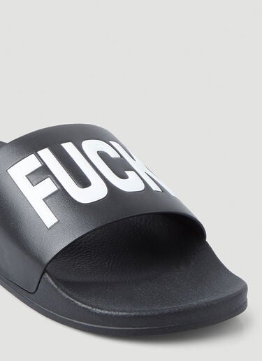 Fuck Off Pool Slides VTMNTS Fuck Off Pool Slides Black vtm0348025