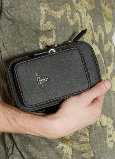 Saffiano 폰 크로스바디 백 Vivienne Westwood Saffiano 폰 크로스바디 백 블랙 vvw0155021