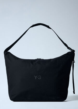 Y-3 Large Logo Motif Crossbody Bag Black yyy0162011