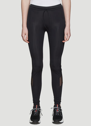 Y-3 Mesh Panel Leggings Black yyy0236004