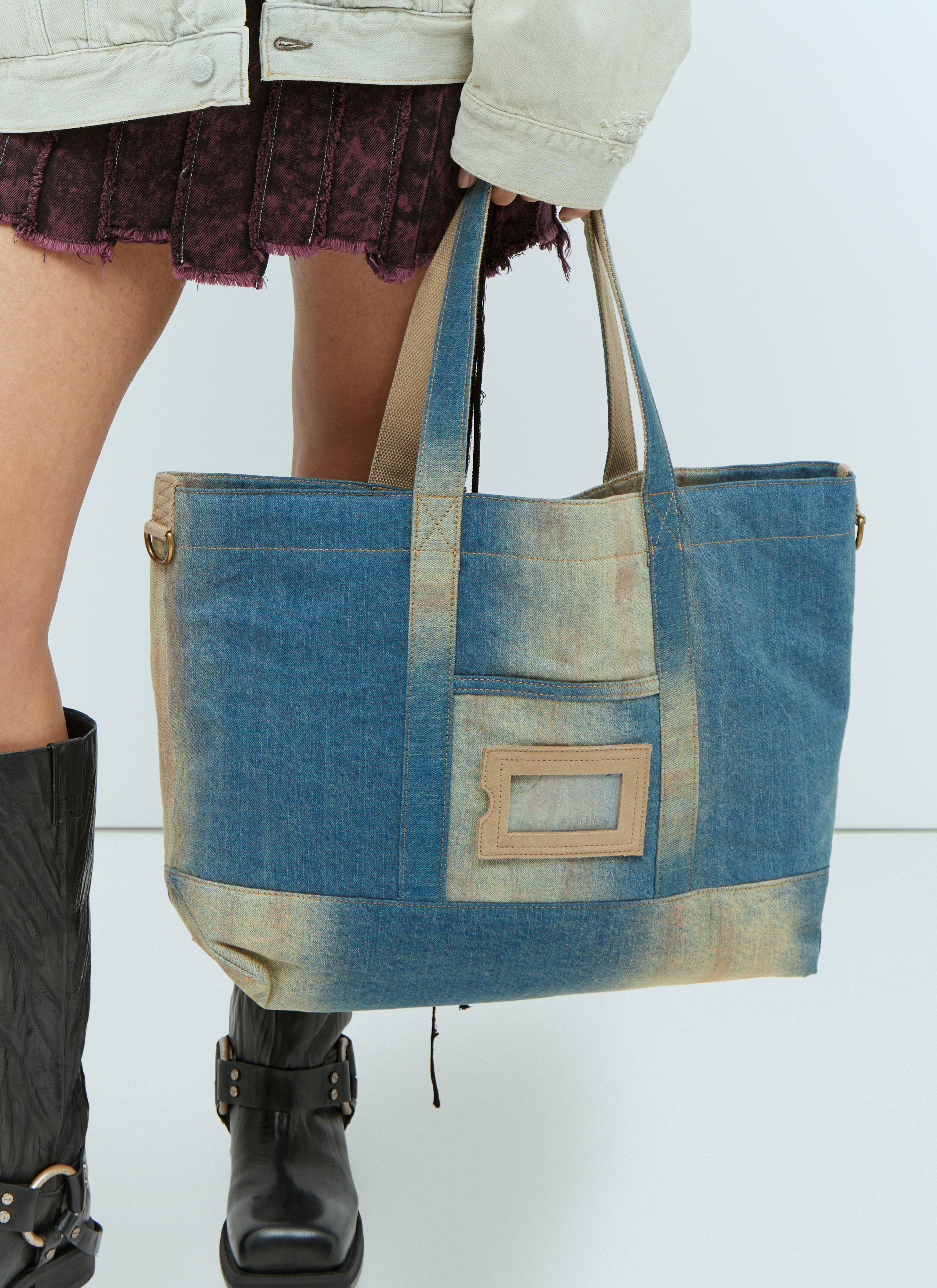 Acne Studios デニムトートバッグ Acne Studios レディース デニムトートバッグ の ライトブルー