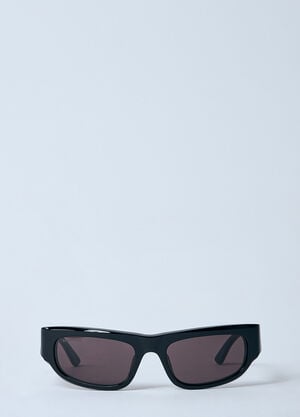 Balenciaga Logo Print Sunglasses Black bcs0360005