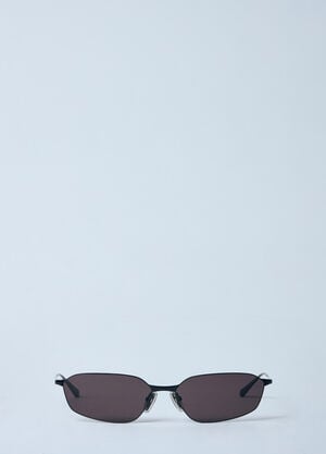 Balenciaga Invis Oval Sunglasses Black bcs0360008