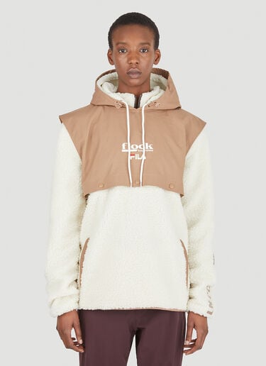 Borg Hybrid Hooded Sweatshirt Fila x Flock Together Borg Hybrid Hooded Sweatshirt Beige fft0346002