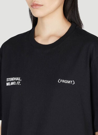 7 Moncler Fragment Logo T-Shirt Black mfr0354005