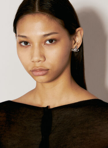 迷你浅浮雕耳环 Vivienne Westwood 迷你浅浮雕耳环 银色 vww0356003