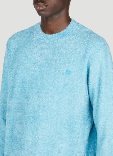 페이스 패치 크루넥 스웨터 Acne Studios 페이스 패치 크루넥 스웨터 블루 acn0153058