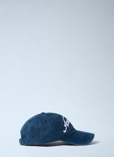 Acne Studios Logo Motif Baseball Cap Navy acn0161018