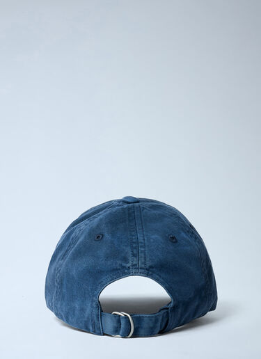 Acne Studios Logo Motif Baseball Cap Navy acn0161018