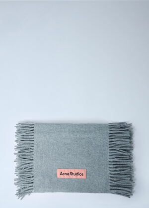 Acne Studios Fringe Wool Scarf Grey acn0162033