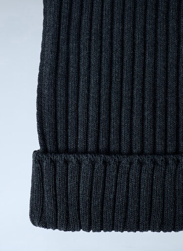 Ribbed Square Beanie Hat Acne Studios Ribbed Square Beanie Hat Dark Grey acn0162036
