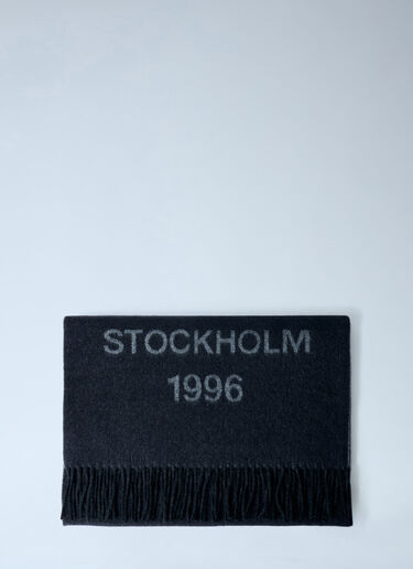 Fringed Wool Scarf Acne Studios Fringed Wool Scarf Black acn0162040