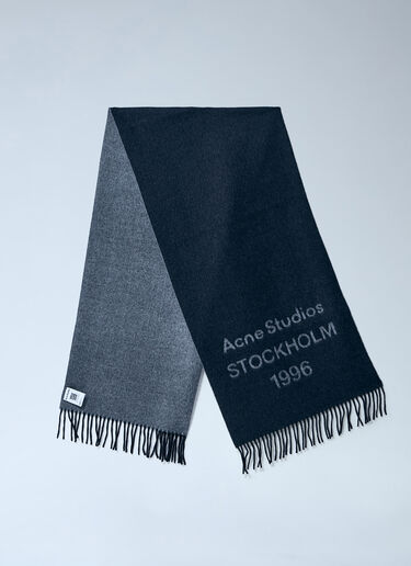 Fringed Wool Scarf Acne Studios Fringed Wool Scarf Black acn0162040