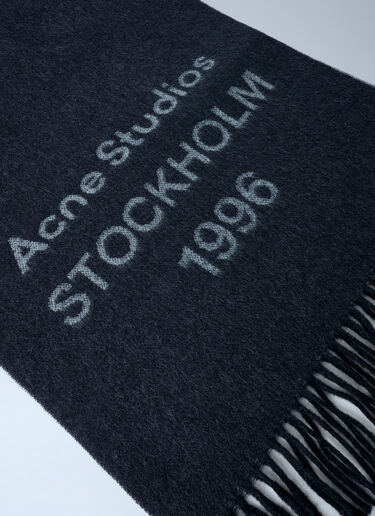 Fringed Wool Scarf Acne Studios Fringed Wool Scarf Black acn0162040