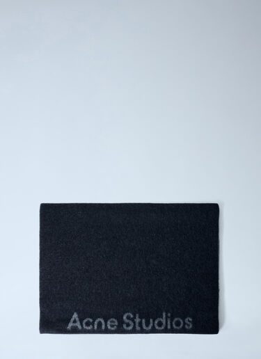 Fringed Wool Scarf Acne Studios Fringed Wool Scarf Black acn0162040