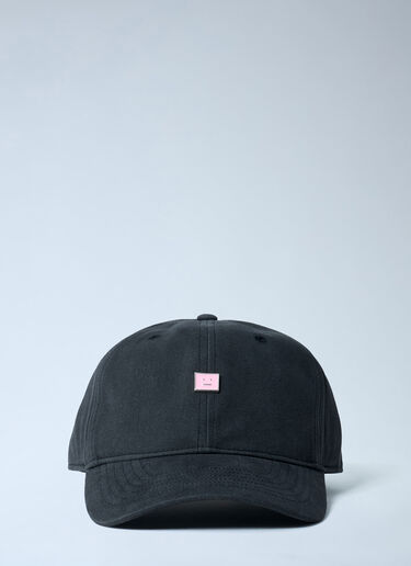 Acne Studios Logo Motif Baseball Cap Black acn0162052
