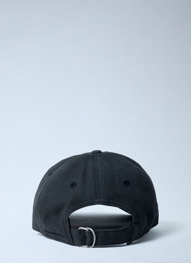Logo Motif Baseball Cap Acne Studios Logo Motif Baseball Cap Black acn0162052
