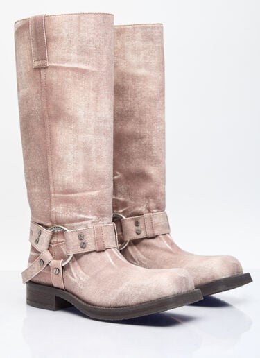 Pull-On Denim Boots Acne Studios Pull-On Denim Boots Brown acn0256026