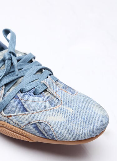 레이스업 가죽 슈즈 Acne Studios 레이스업 가죽 슈즈 블루 acn0258015