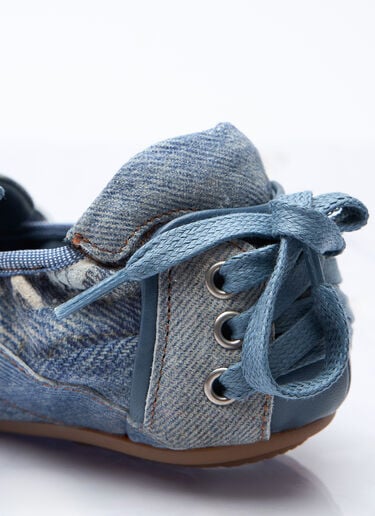 Acne Studios 레이스업 가죽 슈즈 블루 acn0258015