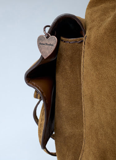 Acne Studios Suede Multipocket Bucket Bag Brown acn0262004