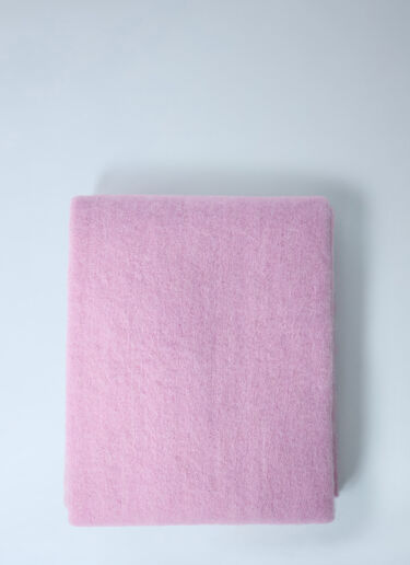 Acne Studios Fringed Wool-Blend Scarf Pink acn0262015