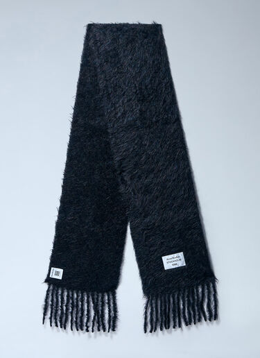 Fringed Wool-Blend Scarf Acne Studios Fringed Wool-Blend Scarf Black acn0262017