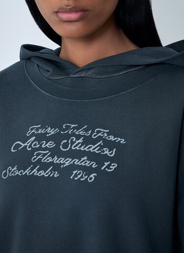 Hooded Logo Motif T-Shirt Acne Studios Hooded Logo Motif T-Shirt Black acn0262029