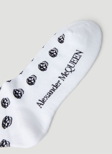스컬 모티프 양말 Alexander McQueen 스컬 모티프 양말 화이트 amq0147103
