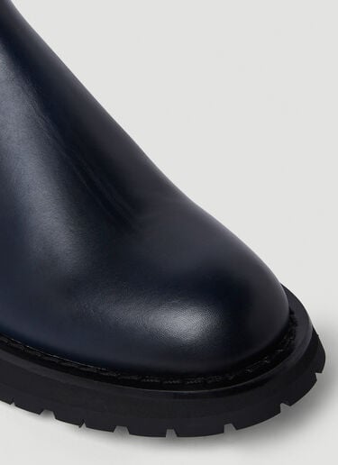 切尔西靴 Alexander McQueen 切尔西靴 藏蓝色 amq0150014