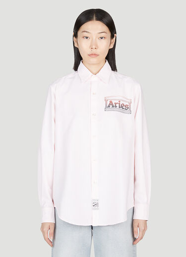 Aries Oxford 条纹衬衫 粉色 ari0252001