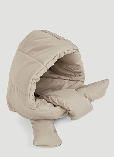 Quilted Babushka Hood AVAVAV Quilted Babushka Hood Beige ava0250017