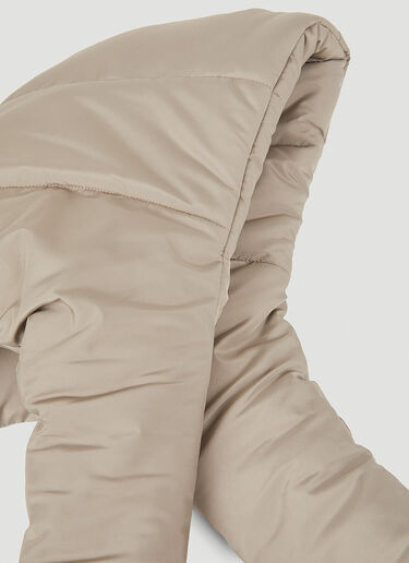Quilted Babushka Hood AVAVAV Quilted Babushka Hood Beige ava0250017