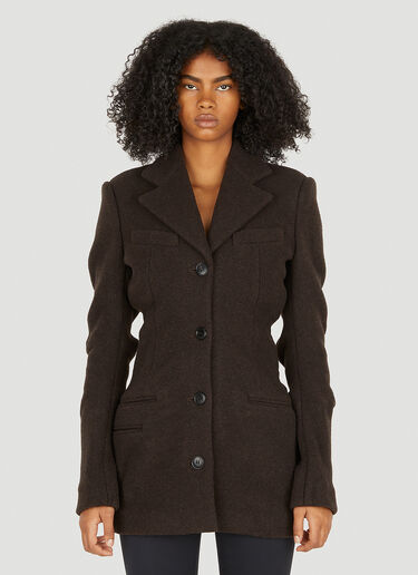 개더 블레이저 Alexander Wang 개더 블레이저 브라운 awg0250008