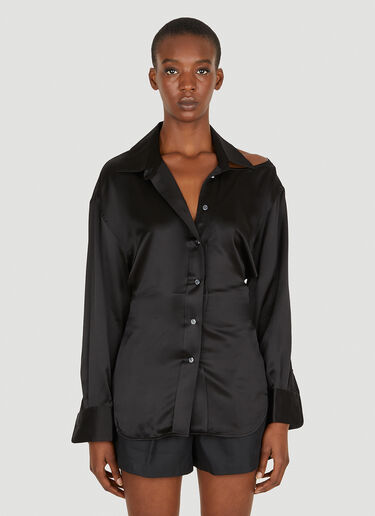 Alexander Wang 컷아웃 셔츠 블랙 awg0250019