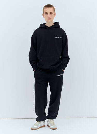 Serif Hooded Sweatshirt Awake NY Serif Hooded Sweatshirt Black awk0156008