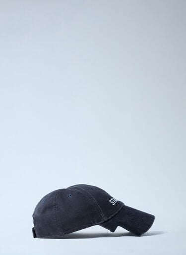 Balenciaga 문자 모티프 베이스볼 캡 블랙 bal0162008
