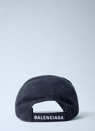 문자 모티프 베이스볼 캡 Balenciaga 문자 모티프 베이스볼 캡 블랙 bal0162008