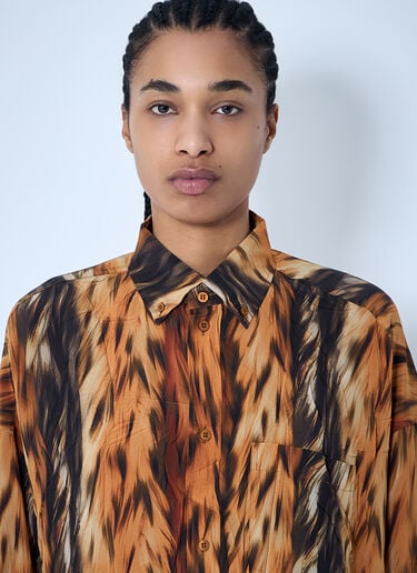 Balenciaga Cocoon Shirt Brown bal0259002