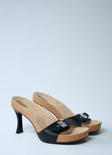 Balenciaga Scholl Heeled Sandals Black bal0261029