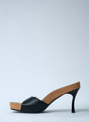 Balenciaga Scholl Heeled Sandals Black bal0261029