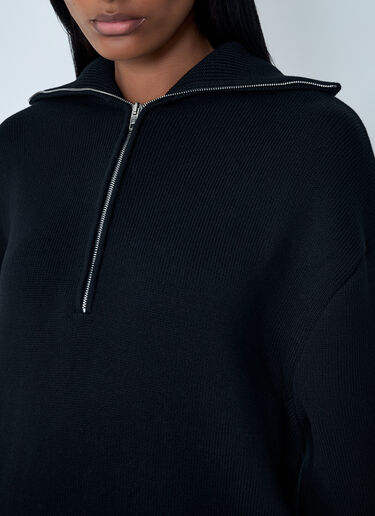 Balenciaga Zip-Up Sweater Black bal0262003