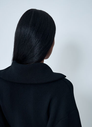 Balenciaga Zip-Up Sweater Black bal0262003