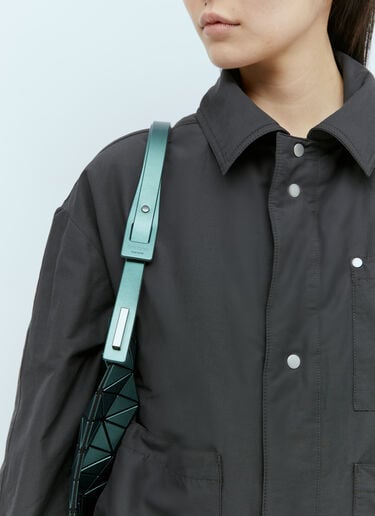 Bao Bao Issey Miyake 바게트 금속성 핸드백 그린 bao0255007