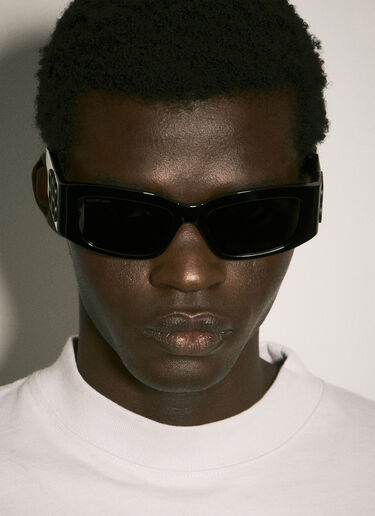 Bossy Rectangle Sunglasses Balenciaga Bossy Rectangle Sunglasses Black bcs0357008