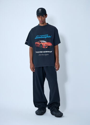 Automobili Lamborghini T-Shirt Balenciaga x Lamborghini Automobili Lamborghini T-Shirt Black bll0162003